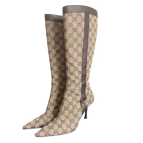 original gucci monogram|gucci monogram boots.